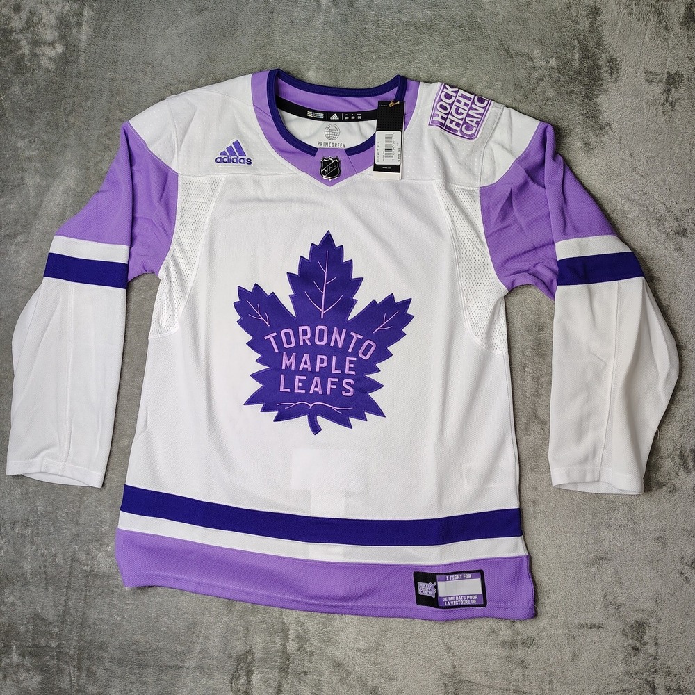 Toronto Maple Leafs Adidas Jersey‎ Size 50 Hockey Fights Cancer NHL Primegreen